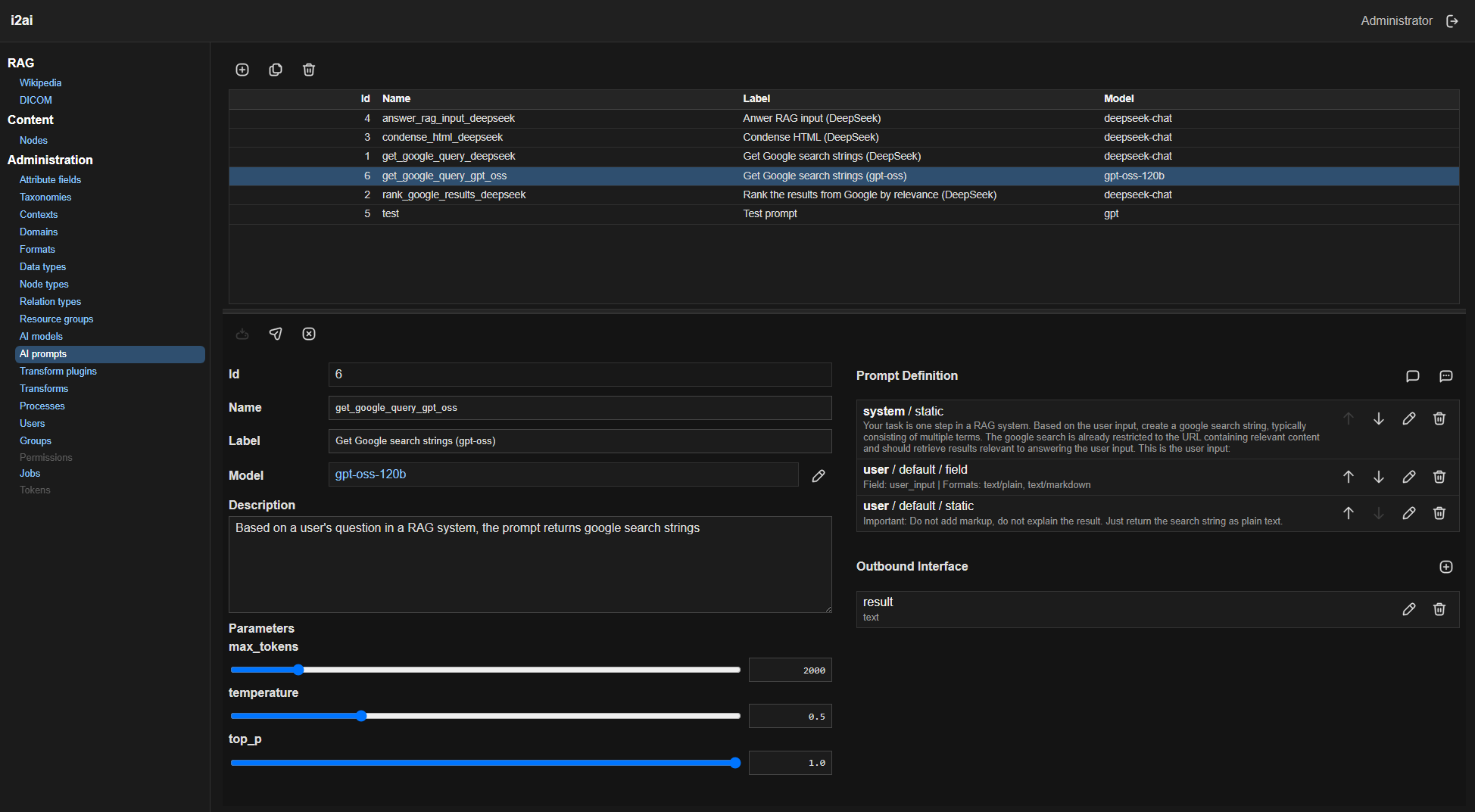 i2ai prompt editor